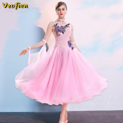 Modern Ballroom Dress Long Sleeves Waltz Dresses for Ballroom Dancing Foxtrot Waltz Tango Performance Costumes Jazz Dance Wear