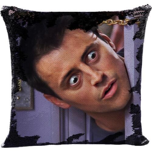 Joey Tribbiani sequin pillow | sequin Pillowcase | Two color pillow | gift for her | gift for him | magic pillow Friends TV Show