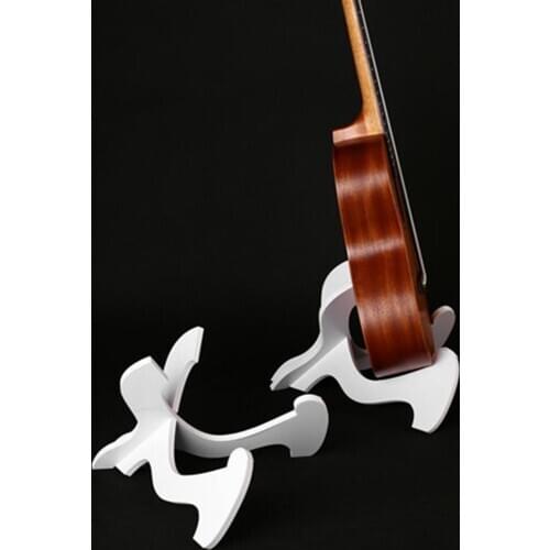 Portable Ukulele Wooden Foldable Holder Stand Collapsible Vertical Guitar Display Stand Rack Accessories Instrument Part
