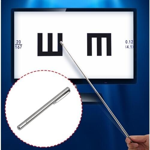 6-section Pointer Pen Gel Pen, Stainless Steel Telescopic Silver Pointer Color Pen, Stationery Pointer Supplies Simulation V1P3