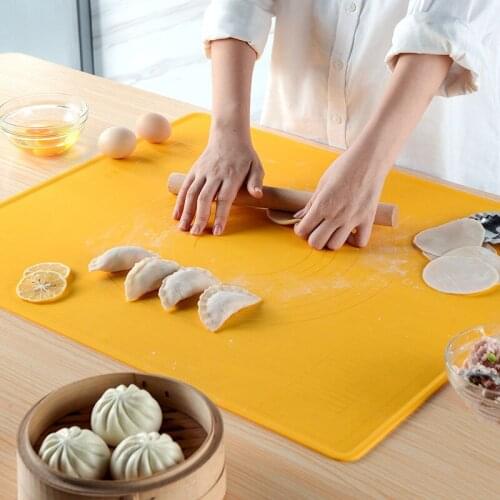 Silicone Non-Stick Baking Mat Pizza Dough Rolling Mat Pastry Cake Bread Bakeware Tools Kitchen Gadgets Accessories Supplies