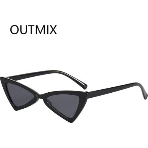 OUTMIX Fashion Cat Eye Kids Sunglasses Boys Girls Children Sun Glasses Cute Baby Sunglass Street Shot UV400 Shades Oculos De Sol