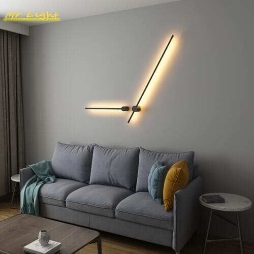 Modern LED Wall Light Nordic Loft Living Room Bedroom Bedside Decor Wall Lamp Aisle Wall Sconce Light Fixtures Indoor Lighting
