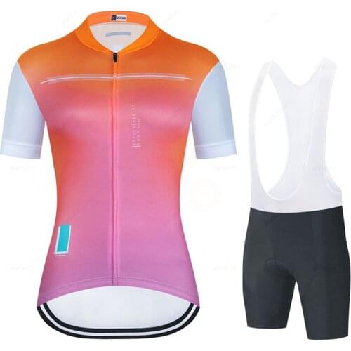 Rvouei Cycling Jerseys New Team Bike Uniform Womens Cycling Clothing MTB Bib Shorts Bike 2022 Jersey Set Ropa Ciclismo Skinsuit