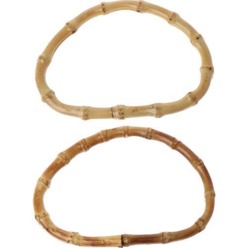 1 x D Shape Bamboo Bag Handle for Handcrafted Handbag DIY Bags Accessories Good Quality 13cm