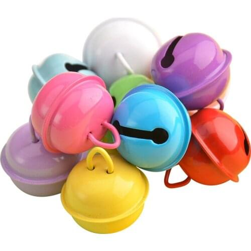 10Pcs Colorful Bell Christmas Decoration Jingle Bells Pet Pendants Xmas Tree Decorations Wedding Christmas Ornaments DIY Crafts