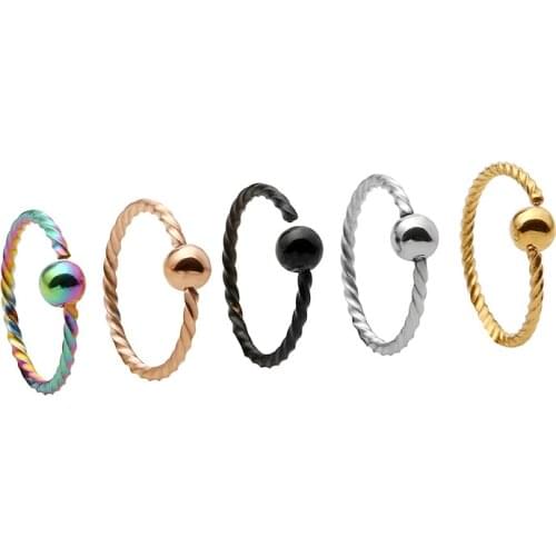 50pcs 20G Twist Eyebrow/ Nose/Ear/ Lip Ring,BCR Body Piercing Jewelry Earring Helix tragus ring Free Shipping NEW