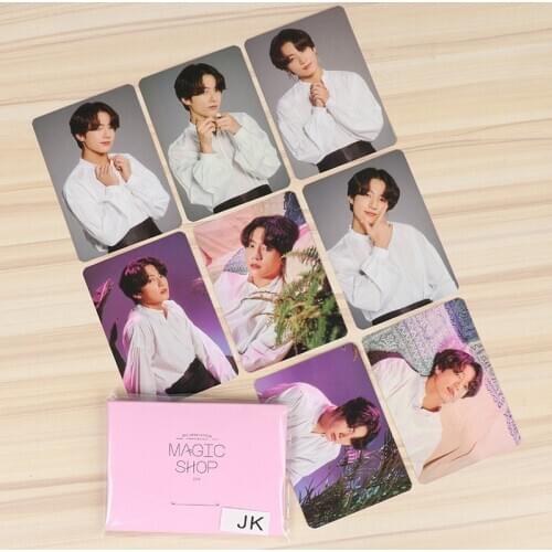 8 pcs/set KPOP Bangtan Boys photo Magic album Jungkook Suga Jimin V RM Jhope Jin Collection Photocard