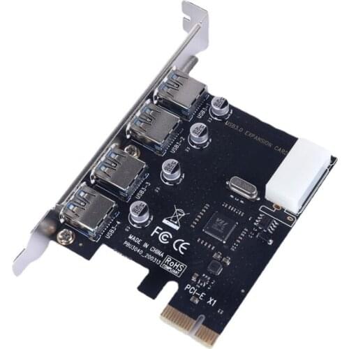 USB 3.0 PCI-E Expansion Card Adapter 4 Port USB 3.0 Hub Internal Header USB 3 To PCIE PCI Express Adapter Card