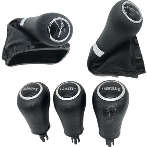 Auto Gear Shift Knob With Gaiter Boot Cover Case Collar For Mercedes Benz W204(C63 C204) W207(C207) CLASSIC AVANTGARDE ELEGANCE