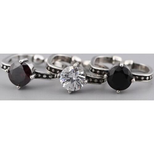 FNJ Rings With Cubic Zirkonia For Women