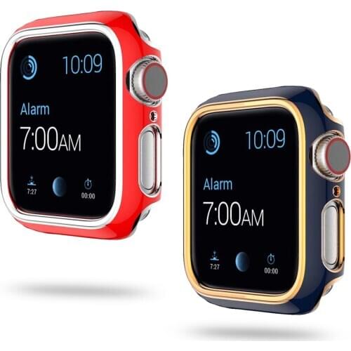 Lightweight Smooth PC Cover for Apple Watch SE Case Series 6 5 4 3 Hard Bumper for iWatch 40mm 44mm 38mm 42mm Protective Shell