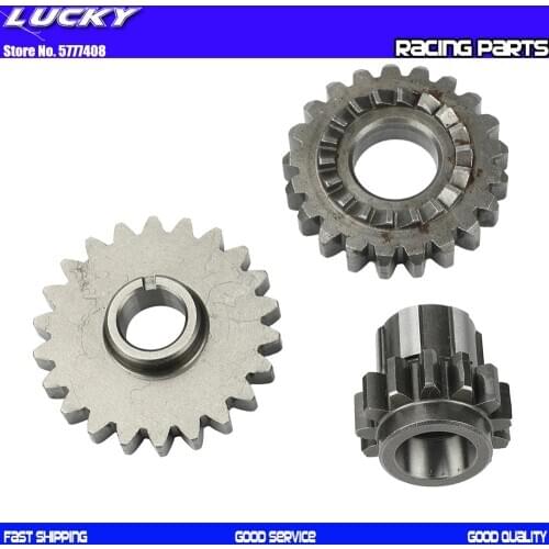 Motorcycle Start Gear Bridge Gear Driven Gear Kit For YinXiang 150 160 YX 150cc 160cc Horizontal Engine Dirt Pit Bike Parts