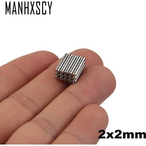 5000pcs Neodymium N35 Dia 2mm X 2mm Strong Magnets Tiny Disc Nd-Fe-B Rare Earth For Crafts Models Fridge Sticking magnet 2x2mm