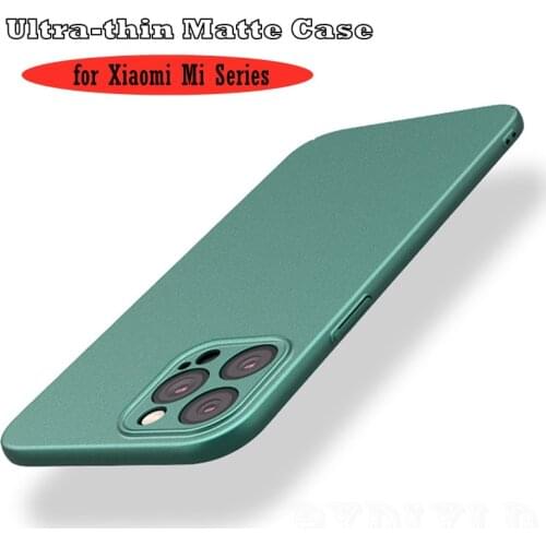 Fashion Matte Case for Xiaomi Mi 11 Lite 10 Pro 10T Poco F3 F2 M3 Pro Mi 11 Ultra Frosted Cover Hard Plastic Protective Case