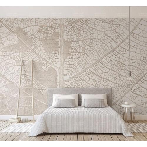 8d Leaf Vein peral Wallpaper Mural wall Modern style living room and Tv background wall 8d Photo Mural 3D Decor Wall Decals Art