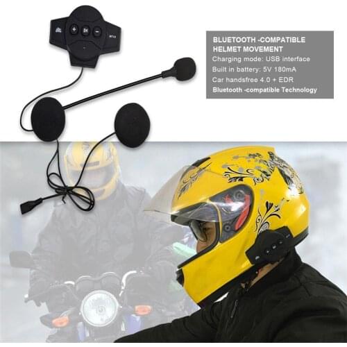 Helmet Earphone Life Waterproof Automatic Answering Ergonomic Bluetooth-compatible 4.0 Wireless Headphone Headset for Motorcycle