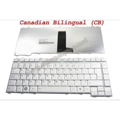 New Laptop keyboard for Toshiba Satellite L300 A200 A205 M200 M205 M333 Silver Canadian Bilingual - KFRSBB126A