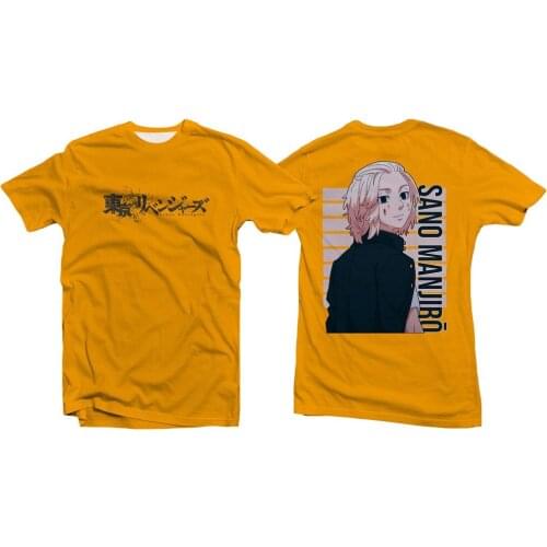 2021 New Tokyo Revengers 3D T-shirt Cartoon Anime Short-sleeved Printing Round Neck Pullover Unisex Tees