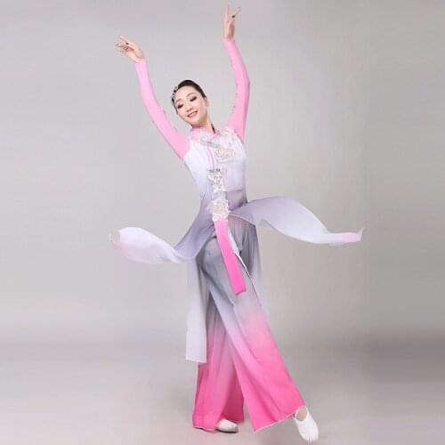 New Arrival Chinese Folk Dance Wear Women Yangko Dance Costume Female Fan Dance Outfit Lady Elegance Stage Performance Clothing