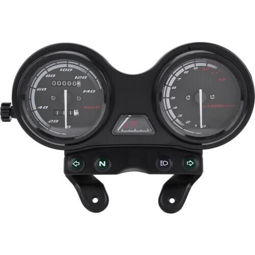 High Quality Plastic Waterproof 12V DC Motorcycle 12000RPM LCD Odometer Speedometer Brand New Accessory Fit For Yamaha YBR 125
