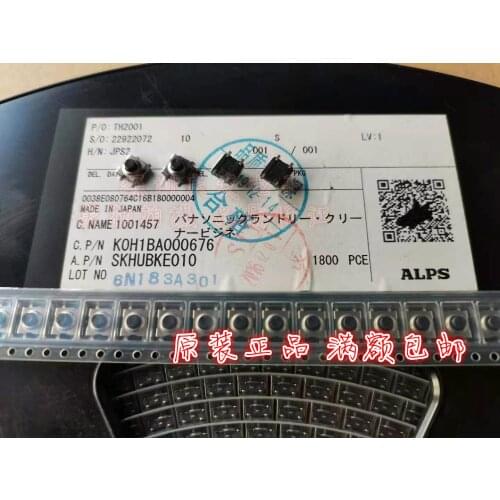 Original New 100% SKHUBKE010 waterproof and dustproof button 4pin SMD touch switch 6*6*4.3