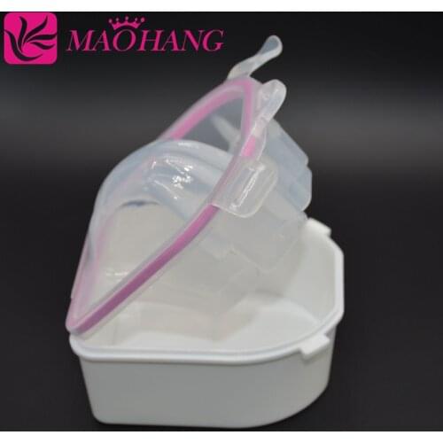 MAOHANG Plastic Thicken Nail Polish Remover Soaker Bowl Manicure Art Gel Polish Removal Separate Fingers Soaking Tool