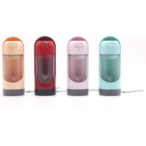 300ml Portable Pet Dog Water Bottle With Filter Travel Dog Bowl For Puppy Cat Drinking Outdoor Pet Water Dispenser Dog Feeder