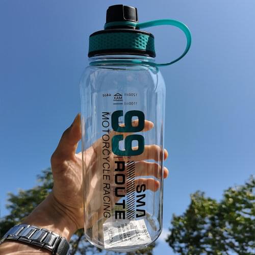 1200ml Large Capacity Portable Water Bottles for Sport Gym Travel Drinking Bottle Transparent BPA Free Tea Mug Outdoor Camping