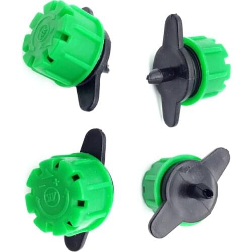 100 PCS Adjustable Nozzle 1/4 "Barbed Connector 3/5mm Connector Droop 8-hole Garden Sprinkler Irrigation Irrigation System