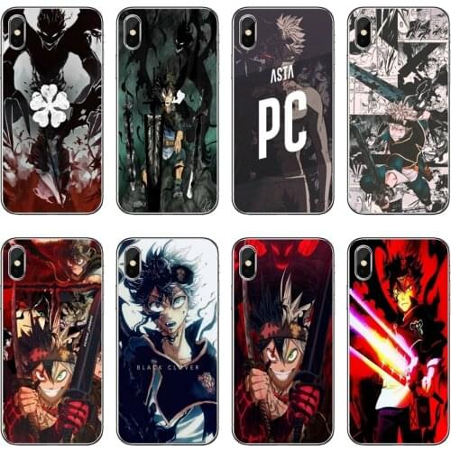 Silicone Cover Case Black Clover Asta Anime Soft For Xiaomi Mi 11 Note 10 10T 9 9T 8 Pro A2 Lite A3 A1 Poco F1 F2 M3 X3 NFC