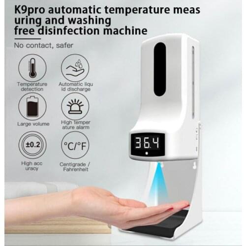 K9pro Intelligent Automatic Sensing Temperature Disinfection Machine Wall-Mounted Infrared Sensing With Voice Soap Liquid Device