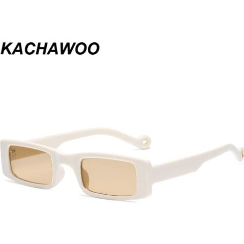 Kachawoo rectangular sunglasses small frame male retro sun glasses female cheap eyewear for drop-shipping unisex European style