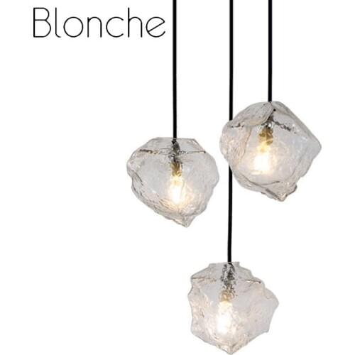 Modern Creative Glass Pendant Lamp Led G4 Hanging Lights for Bedroom Kitchen Living Room Indoor Decor Simple Lighting Fixtures