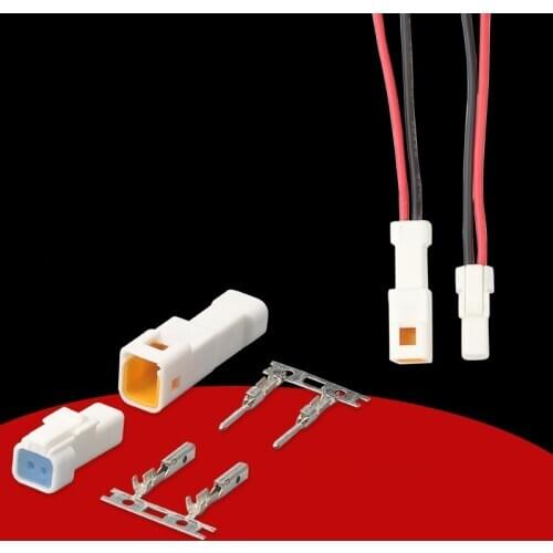 10sets 02T 02R-JWPF-VSLE-S 2Pin AMP Car Electrical Wire Connectors for VW,BMW,Audi,Toyota,NISSAN