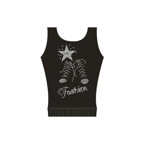 2pc/lot Fashion star sticker transfers design iron on transfer patches hot fix rhinestone transfer motifs fixing rhinestones