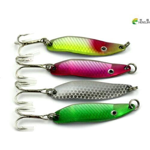 2015 fly fishing isca artificial lake pesca carp soft bait paillette fishing fresh water set 5cm 6.5g metal spoon fishing lures