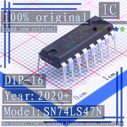 2020+100% Brand new original 10PCS-50PCS SN74LS47N DIP-16 LED display driver 7-segment display chip