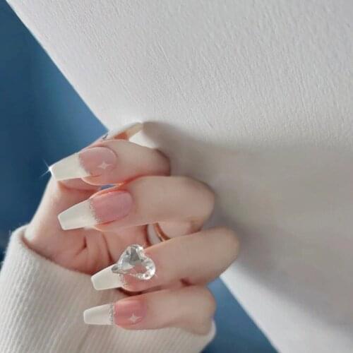 24pcs/box Cat Eye Phototherapy Nail Patch Wearable Fake Nail Short False Nail Wedding for Winter Autumn Wearable Full Cover