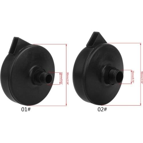 53CA 16/20mm Black Plastic Male Threaded Exhaust Noise Muffler Air Filter Silencer Compressor
