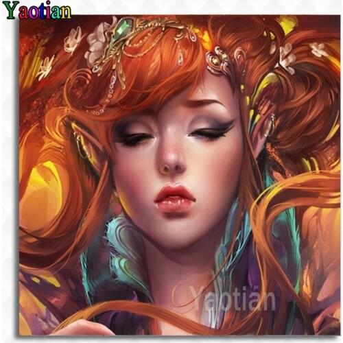 DIY 5D Diamond Painting Full Square/Round Drill Cartoon Girl Diamont Embroidery Cross Stitch Kits Mosaic Home Decor Wall Art