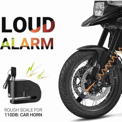 Motorcycle Brake Lock Motorcycle Lock Steel Disc Lock Security Anti Theft Waterproof Bike Lock Moto Alarm Disc Brake Lock