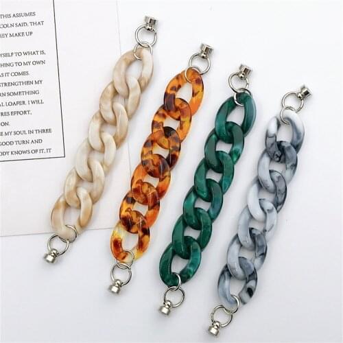 1pcs Acrylic Marble Amber 4 Colors Chain For Diy Key Chain Phone Case Decoration Jewelry Accessories Wholesale