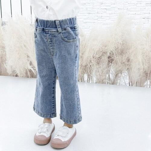 Girls Jeans Solid Color Kids Jeans Girls Casual Style Children Jeans Spring Autumn Childrens Clothes