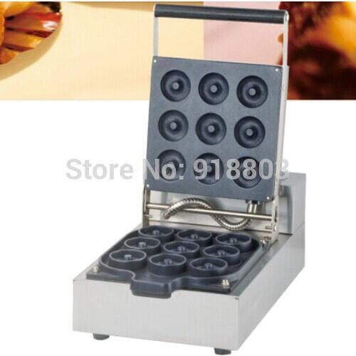 Commercial Use 110v 220v Electric Nonstick Mini Donut Maker Iron Machine Baker