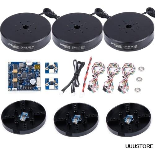 Iflight Ipower AlexMos 32 BIT Extended BGC GM110-8 150T brushless gimbal motor with A5048a Encoder Combo Set For 5D2 / 5D3