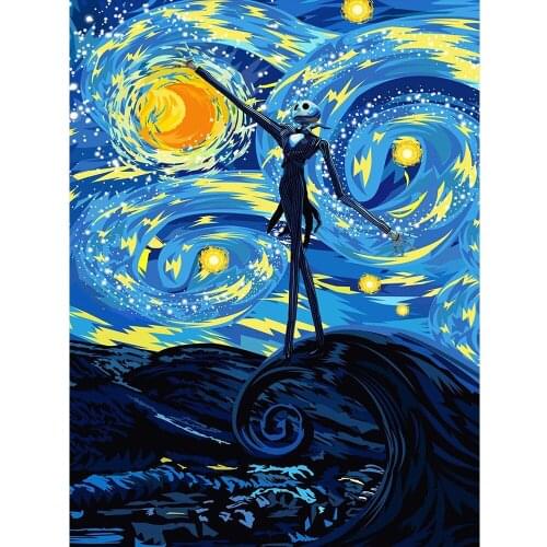 Van Gogh Diamond Painting Halloween DIY 5D diamond Mosaic cross stitch diamond embroidery home decoration painting