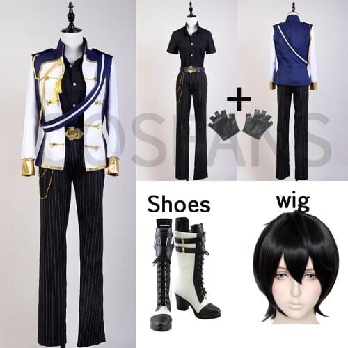 Ensemble Stars Idol Unit Knights Ritsu Sakuma Cosplay Costume full set customizable Halloween cosplay costume wig and shoes