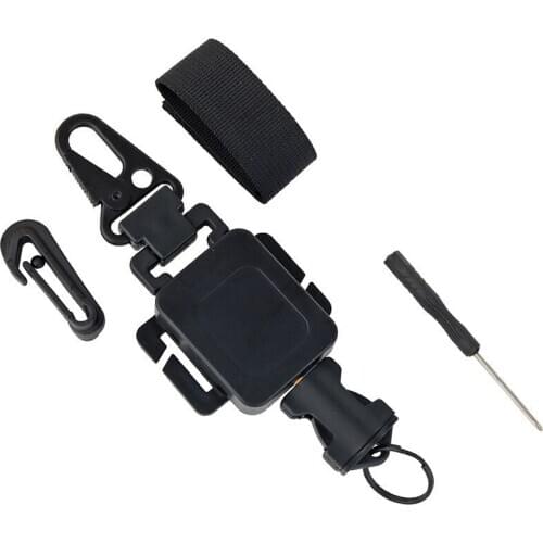 Multifunctional telescopic buckle anti-lost anti-theft tactical climbing hook telescopic 360 degree rotation