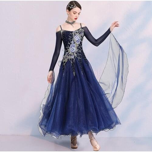 New ballroom waltz modern dance dress ballroom dance competition dresses standard ballroom dancing clothes tango dress MQ2020-4